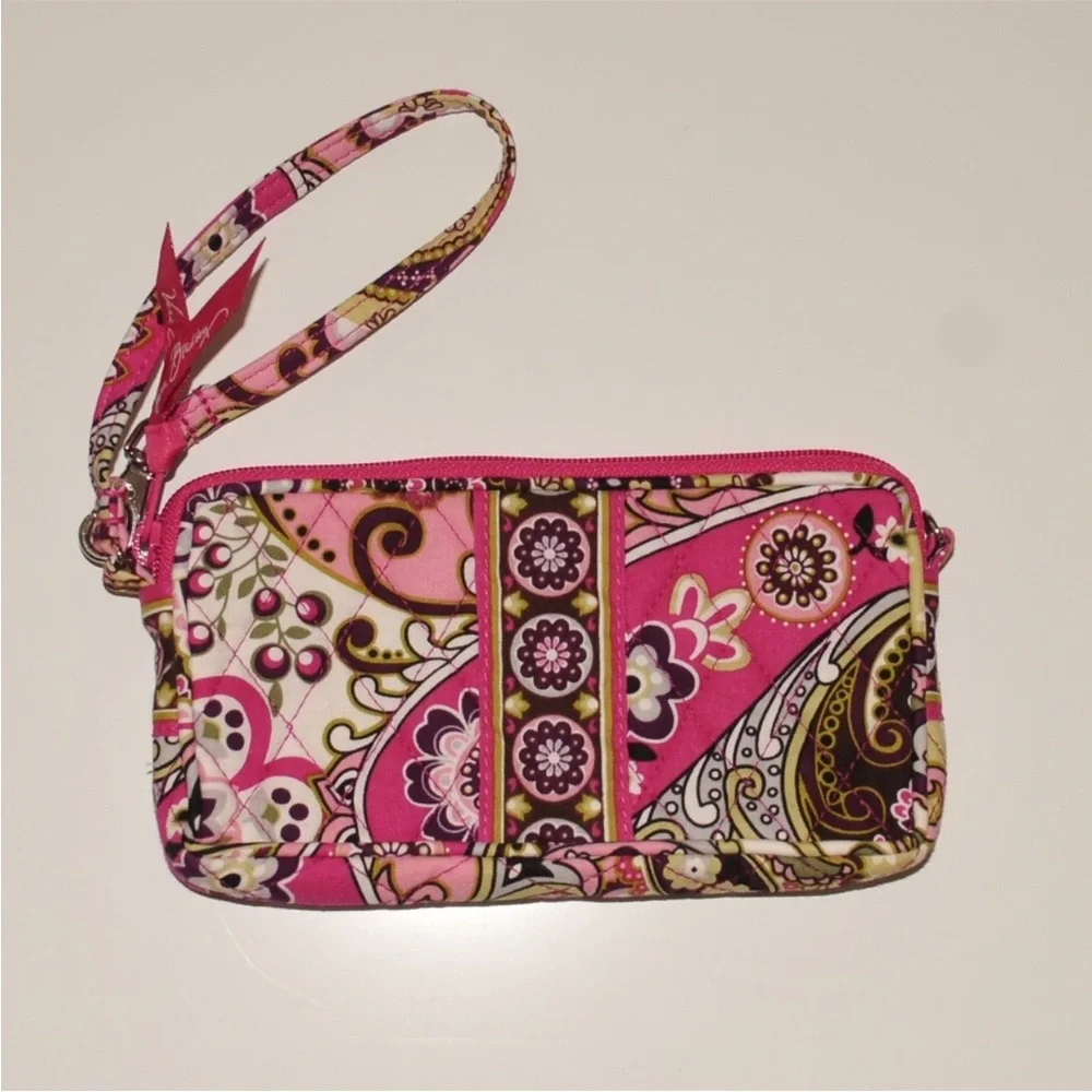 Stylish Pink Patterned Wristlet Vera Bradley‎ Wristlets Wallet 5227